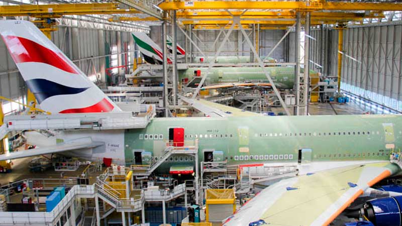 Airbus ha entregado 437 aeronaves de las 700 que tiene contempladas para 2022