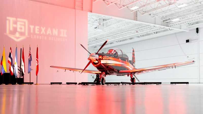 Textron Aviation entrega el Beechcraft T-6 Texan II número 1.000