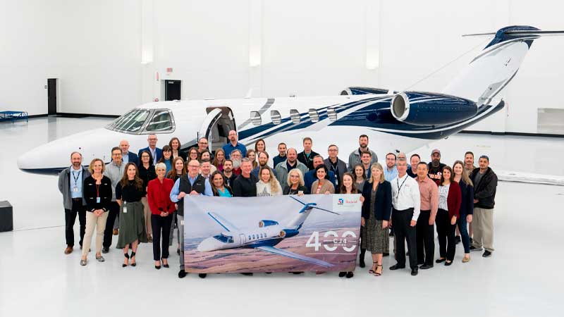 Textron Aviation celebra la entrega del avión número 400 del Cessna Citation CJ4 Gen2