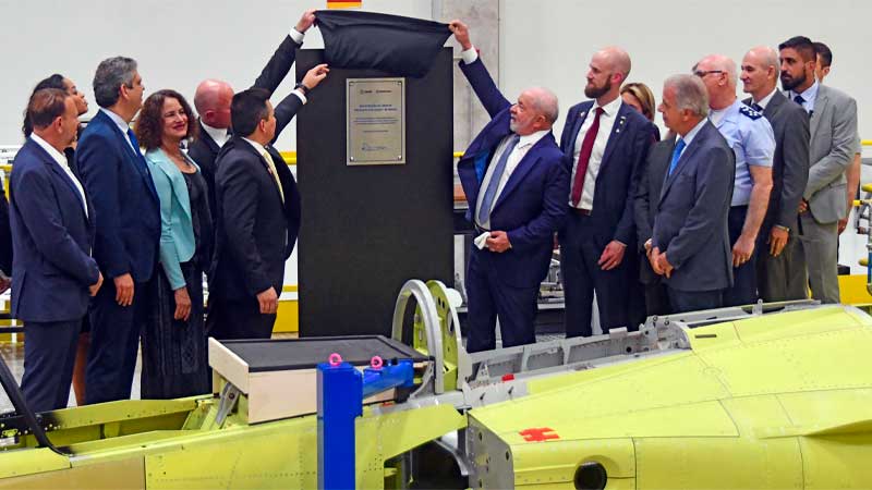 Saab y Embraer inauguran en Brasil la primera línea de ensamblaje final del Gripen E fuera de Suecia