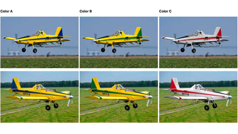 Air Tractor lanzará un esquema de pintura modificado, opciones de color estándar para los clientes