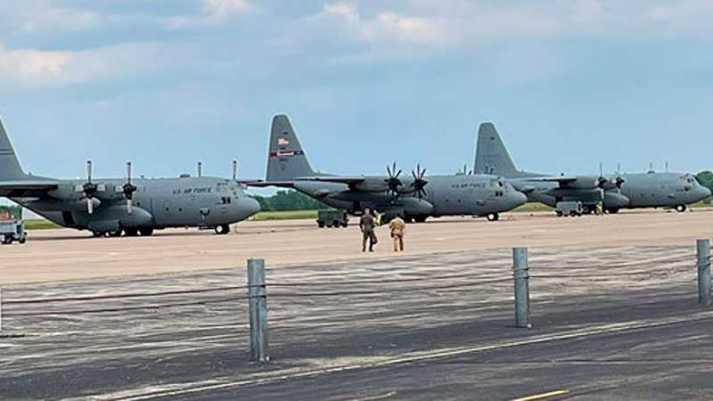 El nuevo C-130H Hércules emprende el viaje hacia Argentina