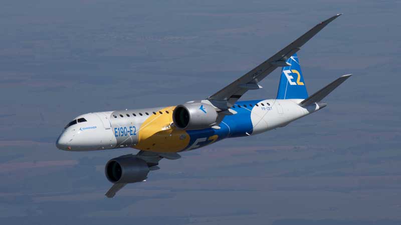 El fabricante brasileño Embraer entregó un 35% más de aeronaves en el primer semestre de 2023