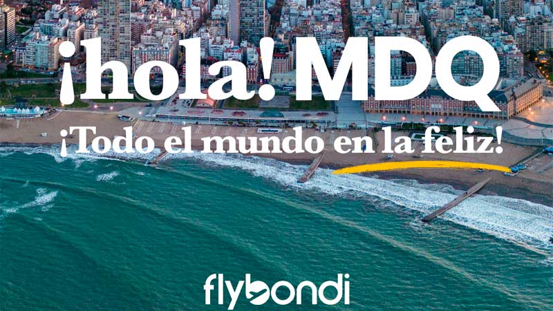 Flybondi llega a la costa argentina: comenzará a volar a Mar del Plata