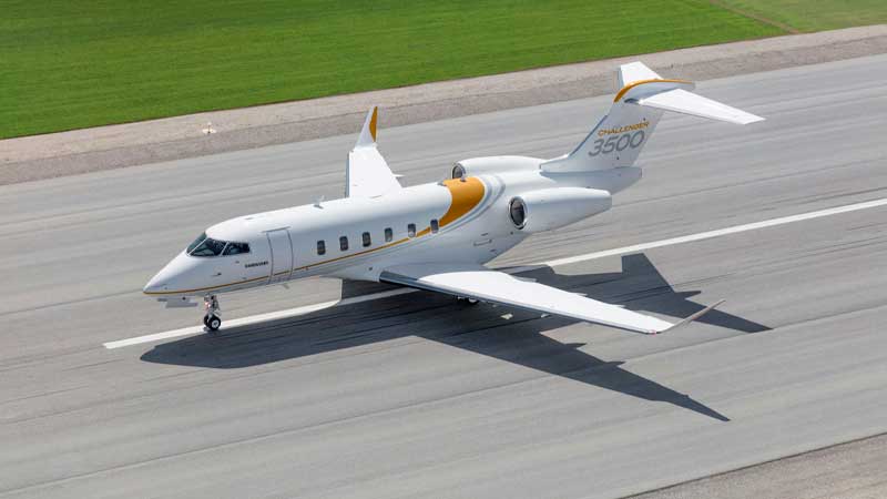 Bombardier anuncia pedido en firme de 12 aviones Challenger 3500