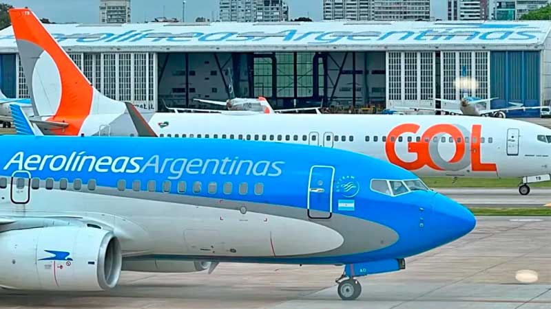 Con una nueva ruta Gol y Aerolíneas Argentinas amplían su código compartido