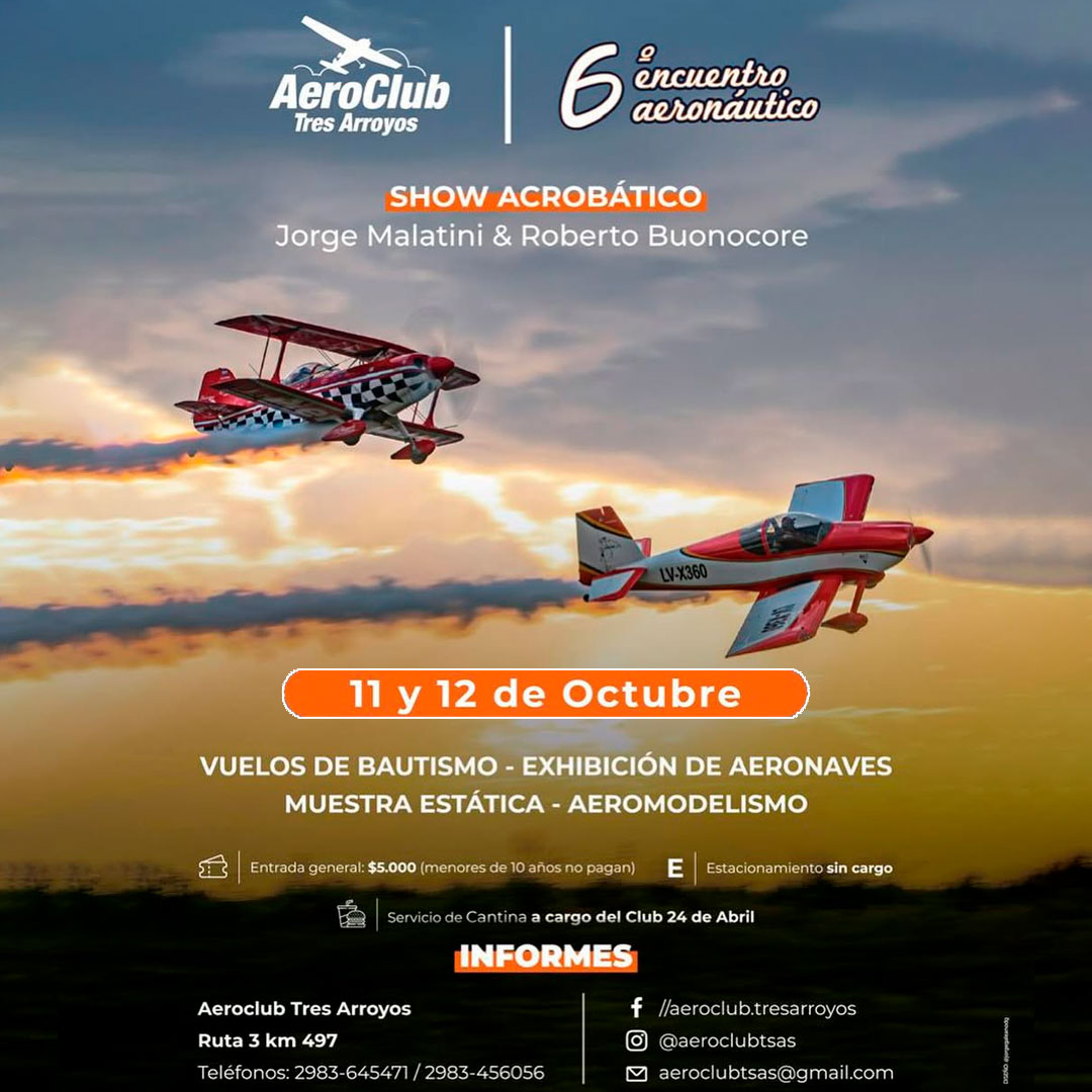 6º Encuentro Aeronáutico Aeroclub Tres Arroyos