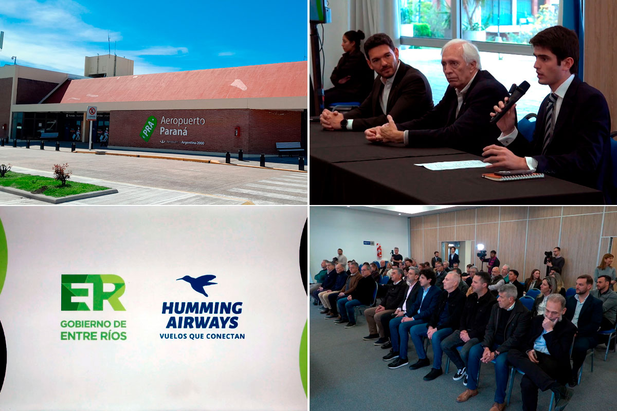 Humming Airways conecta Paraná con Aeroparque