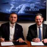 colaboración Bombardier y ELIE-SAA diseño interior Global 8000