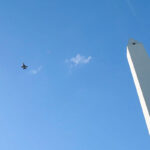 F-16 argentinos sobre Buenos Aires rumbo a Morón