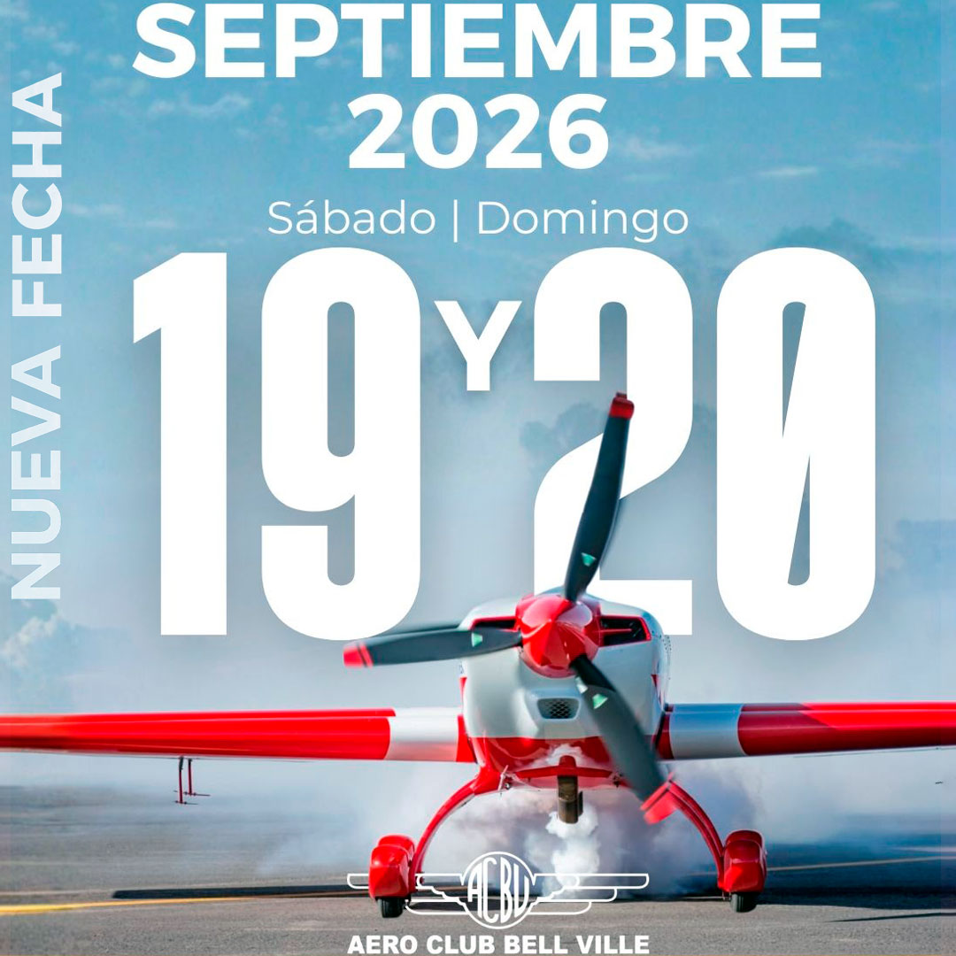 Festival Aéreo Aeroclub Bell Ville NUEVA FECHA 19 y 20 de Septiembre